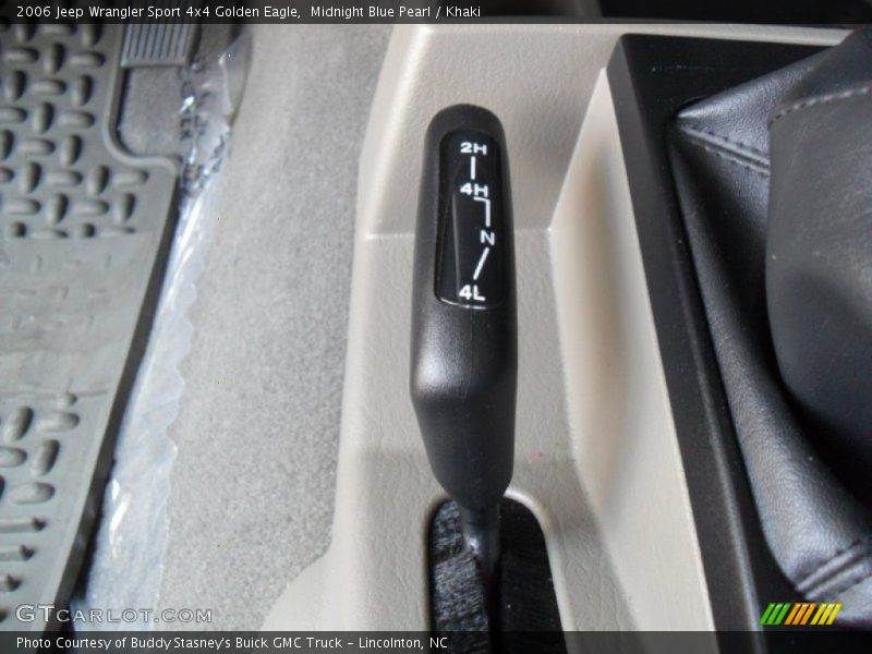 Controls of 2006 Wrangler Sport 4x4 Golden Eagle