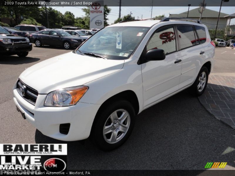 Super White / Sand Beige 2009 Toyota RAV4 4WD