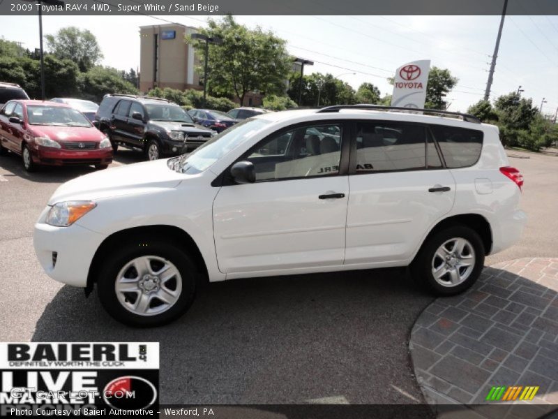 Super White / Sand Beige 2009 Toyota RAV4 4WD
