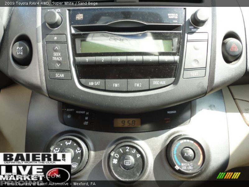Super White / Sand Beige 2009 Toyota RAV4 4WD