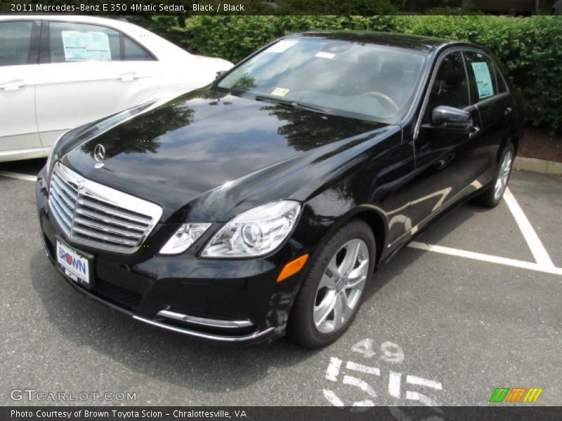 Black / Black 2011 Mercedes-Benz E 350 4Matic Sedan