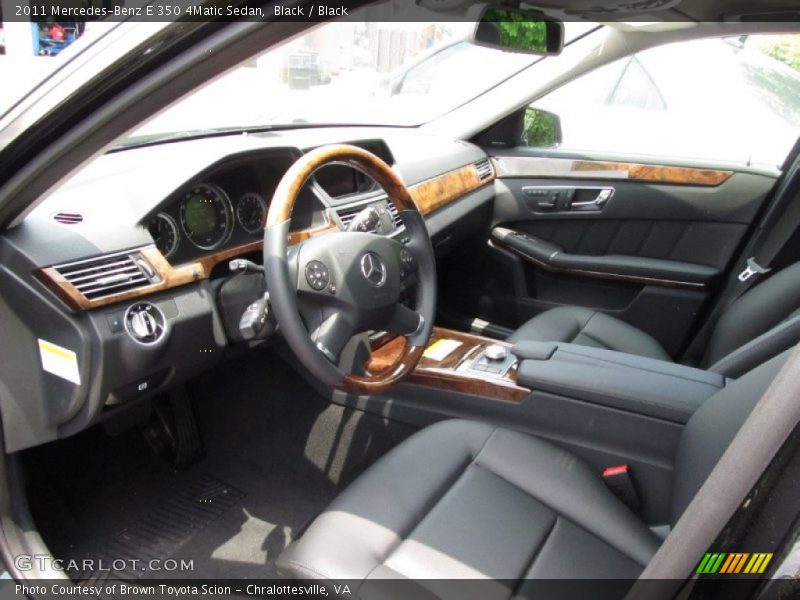 Black / Black 2011 Mercedes-Benz E 350 4Matic Sedan