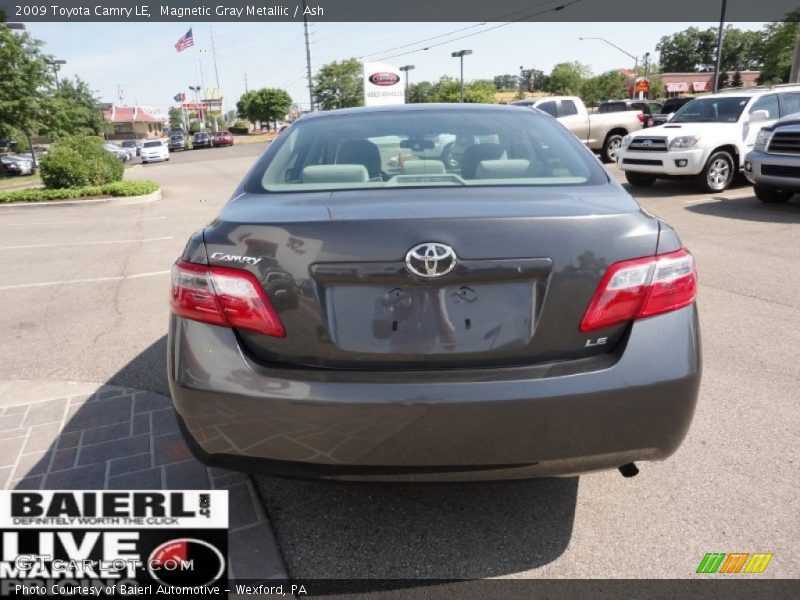 Magnetic Gray Metallic / Ash 2009 Toyota Camry LE