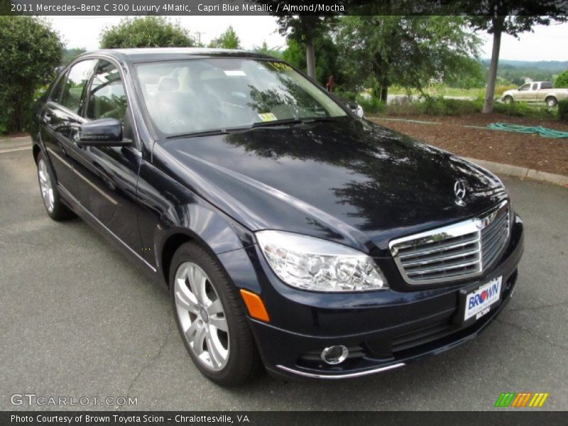 Capri Blue Metallic / Almond/Mocha 2011 Mercedes-Benz C 300 Luxury 4Matic