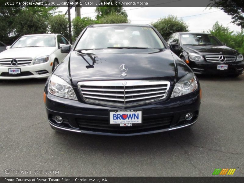 Capri Blue Metallic / Almond/Mocha 2011 Mercedes-Benz C 300 Luxury 4Matic