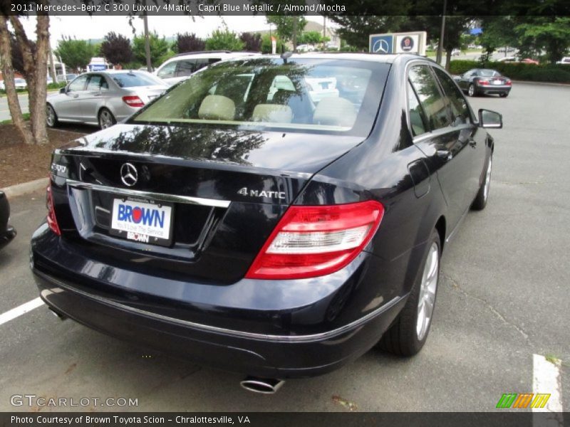 Capri Blue Metallic / Almond/Mocha 2011 Mercedes-Benz C 300 Luxury 4Matic