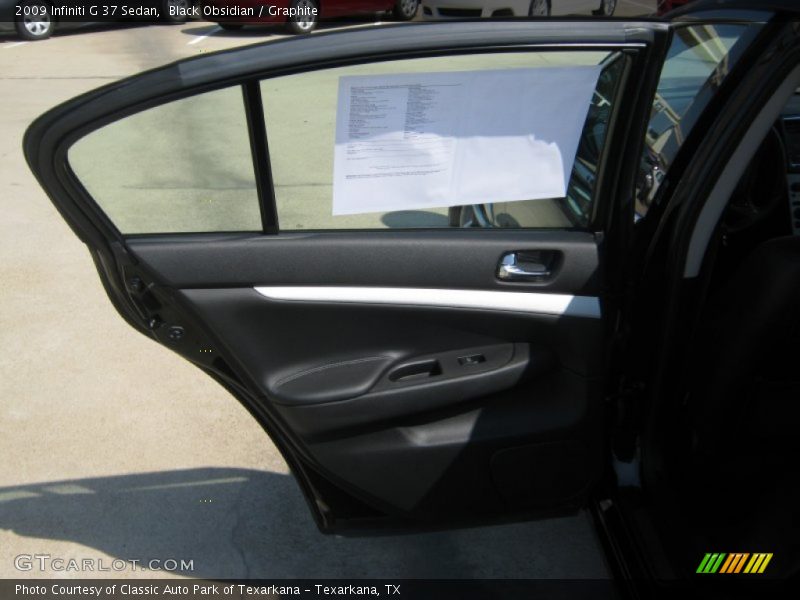 Black Obsidian / Graphite 2009 Infiniti G 37 Sedan