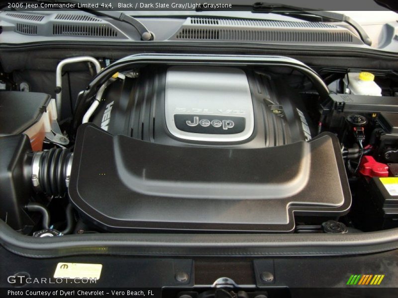 Black / Dark Slate Gray/Light Graystone 2006 Jeep Commander Limited 4x4