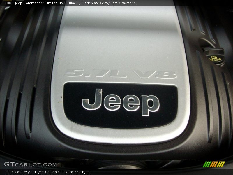 Black / Dark Slate Gray/Light Graystone 2006 Jeep Commander Limited 4x4