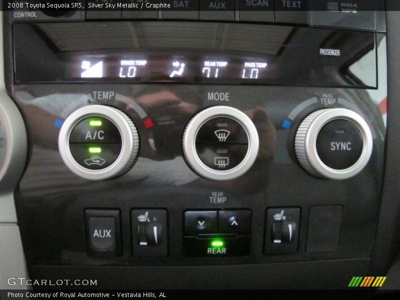 Controls of 2008 Sequoia SR5