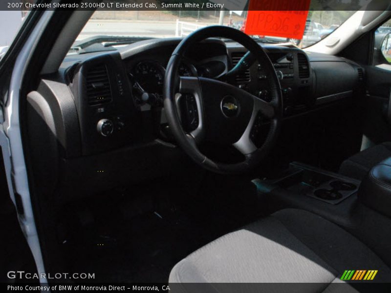 Summit White / Ebony 2007 Chevrolet Silverado 2500HD LT Extended Cab