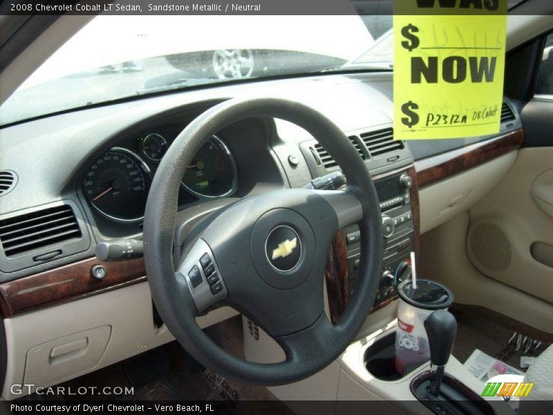 Sandstone Metallic / Neutral 2008 Chevrolet Cobalt LT Sedan