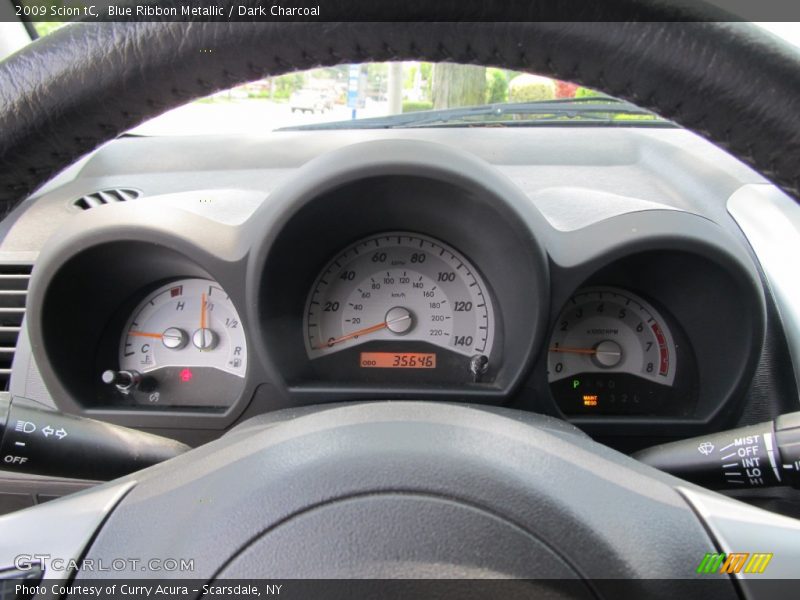 Blue Ribbon Metallic / Dark Charcoal 2009 Scion tC