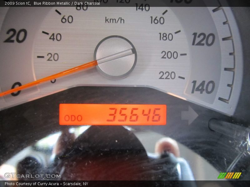 Blue Ribbon Metallic / Dark Charcoal 2009 Scion tC