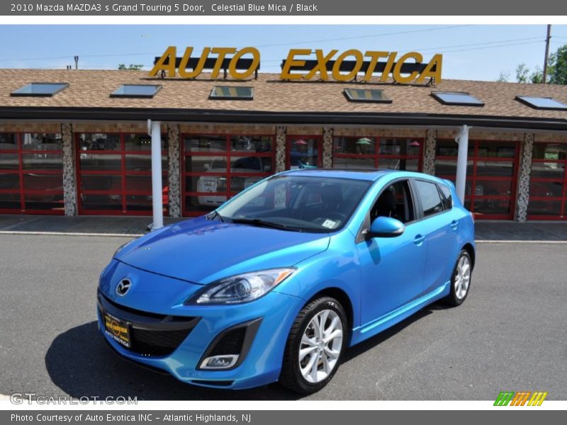 Celestial Blue Mica / Black 2010 Mazda MAZDA3 s Grand Touring 5 Door