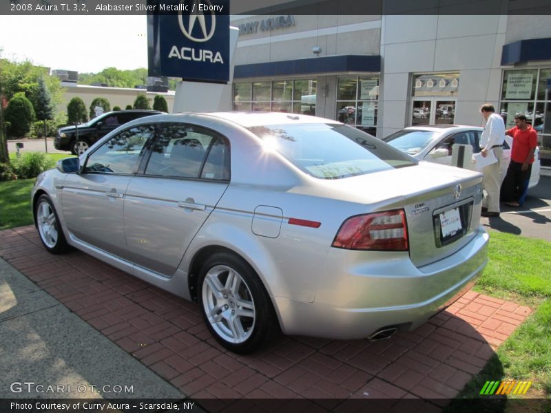 Alabaster Silver Metallic / Ebony 2008 Acura TL 3.2