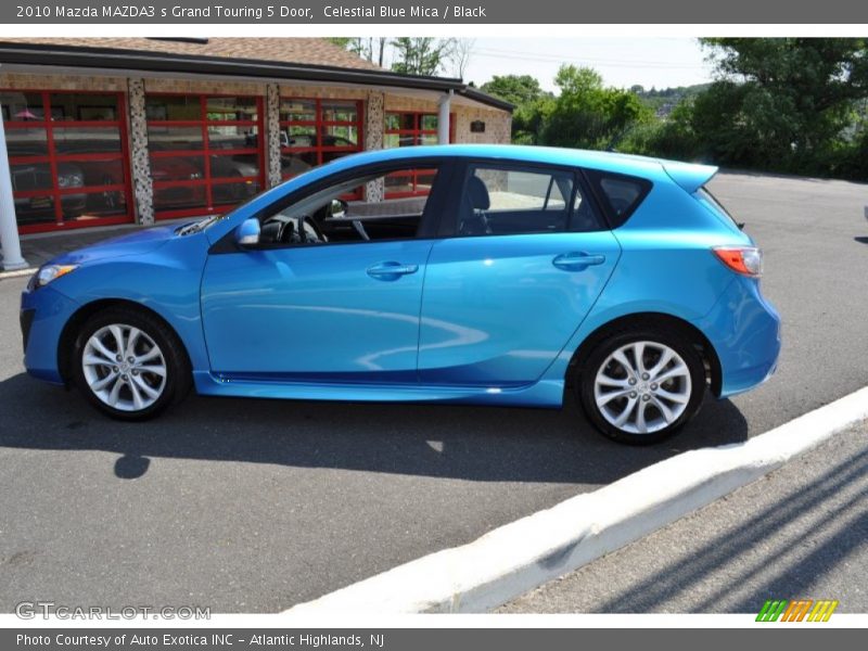 Celestial Blue Mica / Black 2010 Mazda MAZDA3 s Grand Touring 5 Door