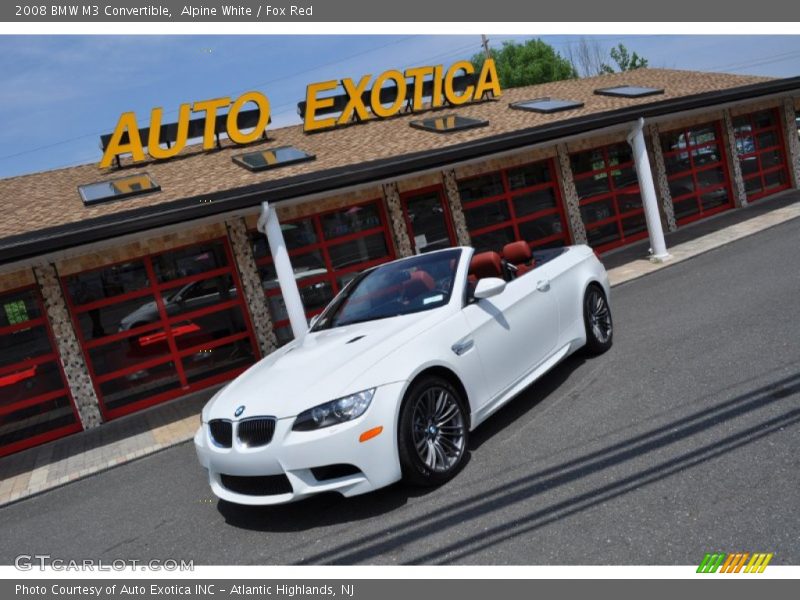 Alpine White / Fox Red 2008 BMW M3 Convertible