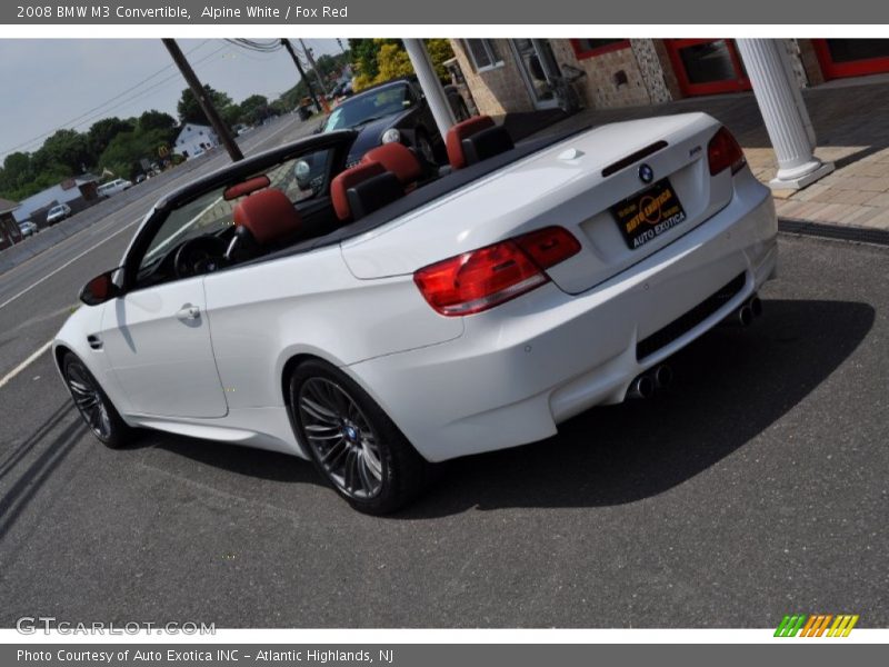 Alpine White / Fox Red 2008 BMW M3 Convertible