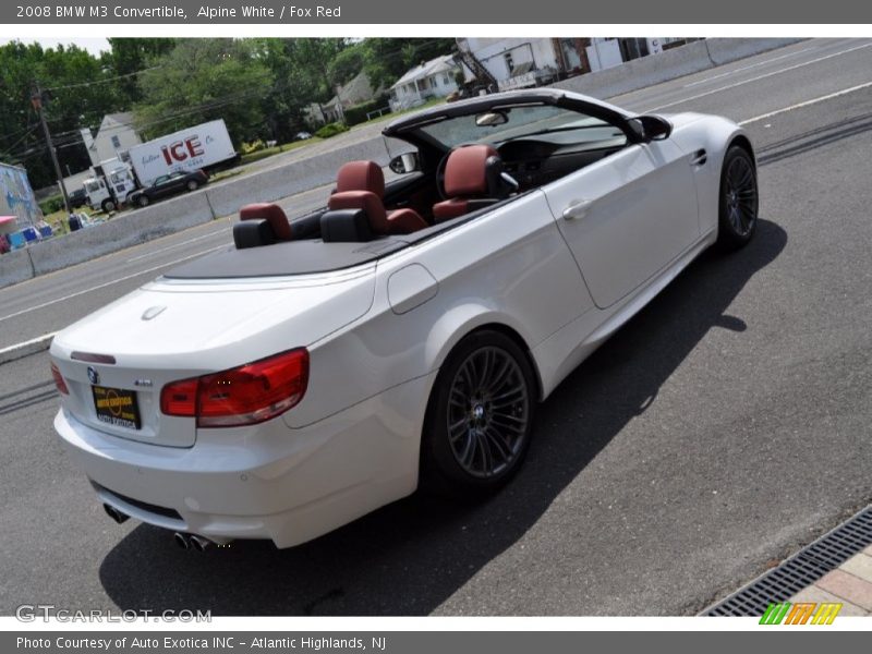 Alpine White / Fox Red 2008 BMW M3 Convertible