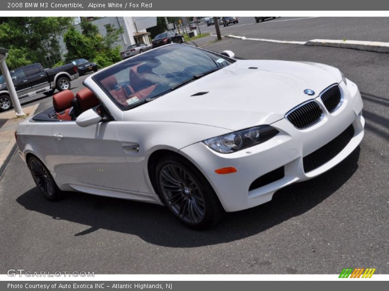 Alpine White / Fox Red 2008 BMW M3 Convertible