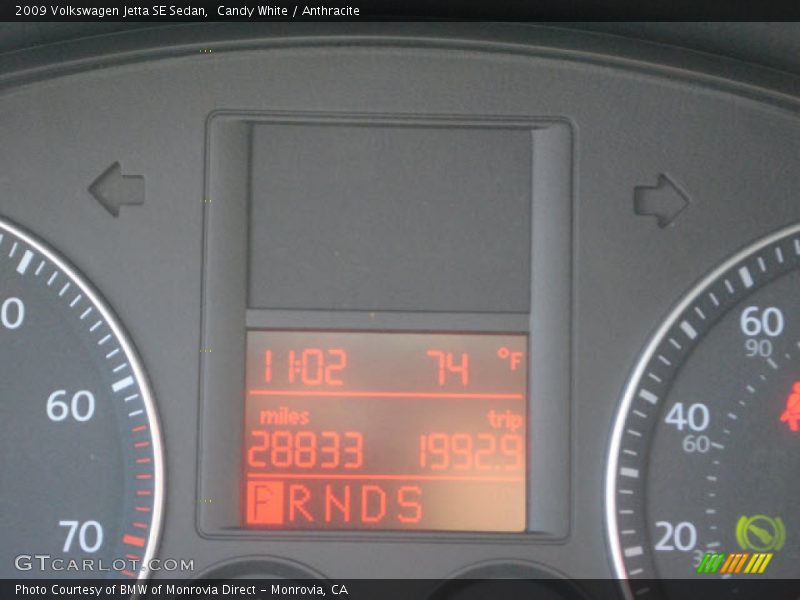 Candy White / Anthracite 2009 Volkswagen Jetta SE Sedan