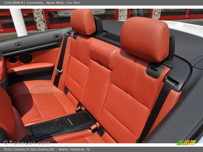 Alpine White / Fox Red 2008 BMW M3 Convertible