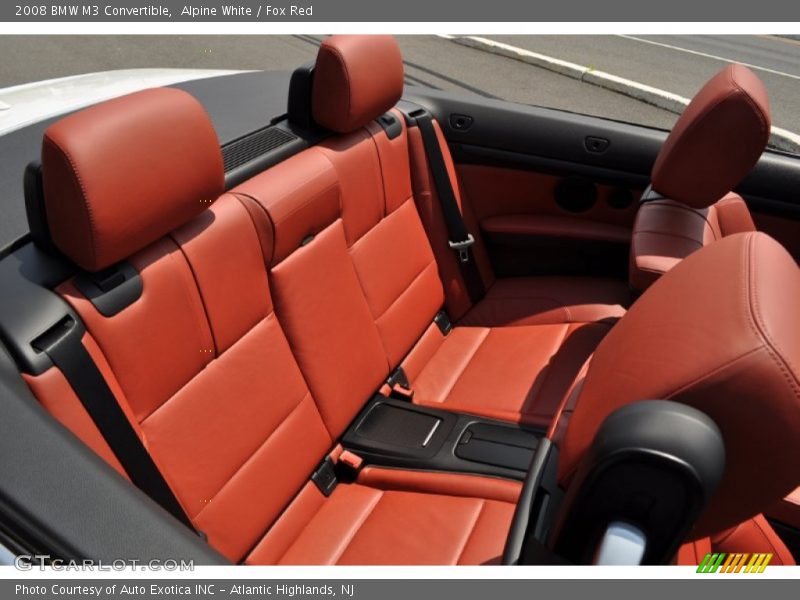 Alpine White / Fox Red 2008 BMW M3 Convertible