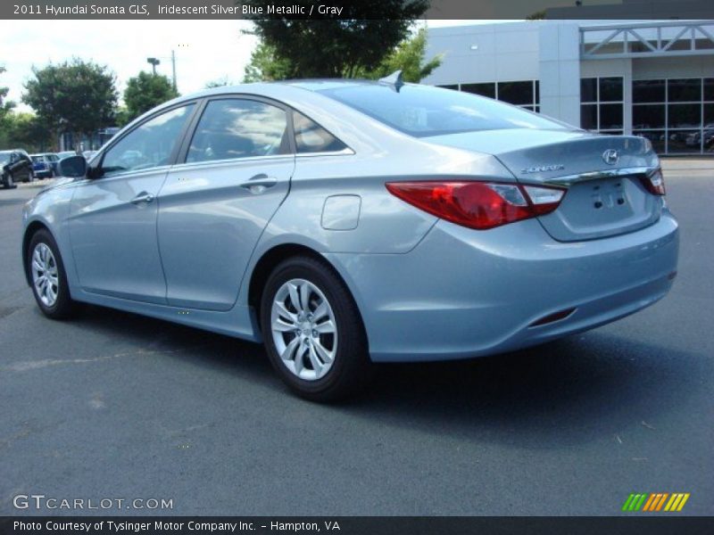 Iridescent Silver Blue Metallic / Gray 2011 Hyundai Sonata GLS