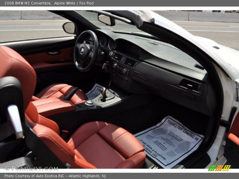 Alpine White / Fox Red 2008 BMW M3 Convertible