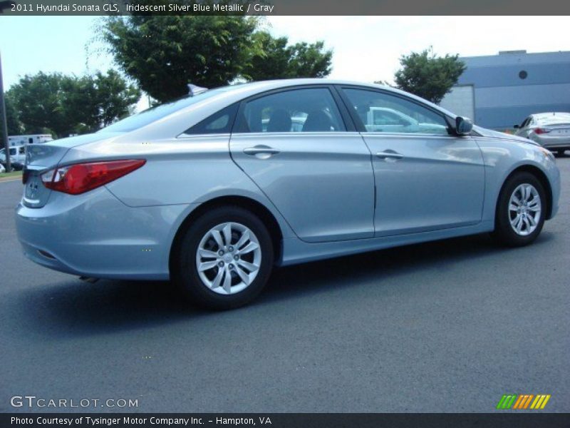 Iridescent Silver Blue Metallic / Gray 2011 Hyundai Sonata GLS