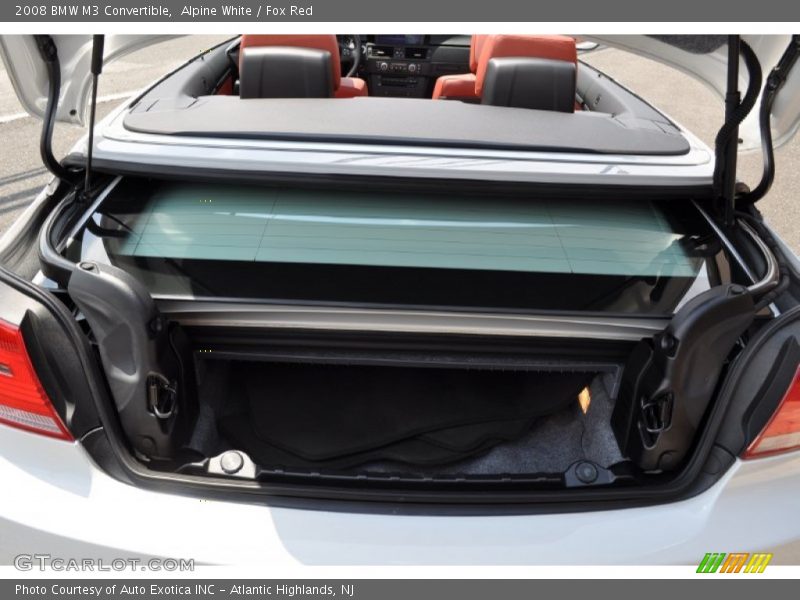 Alpine White / Fox Red 2008 BMW M3 Convertible