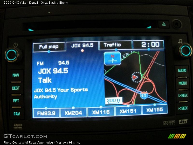 Navigation of 2009 Yukon Denali
