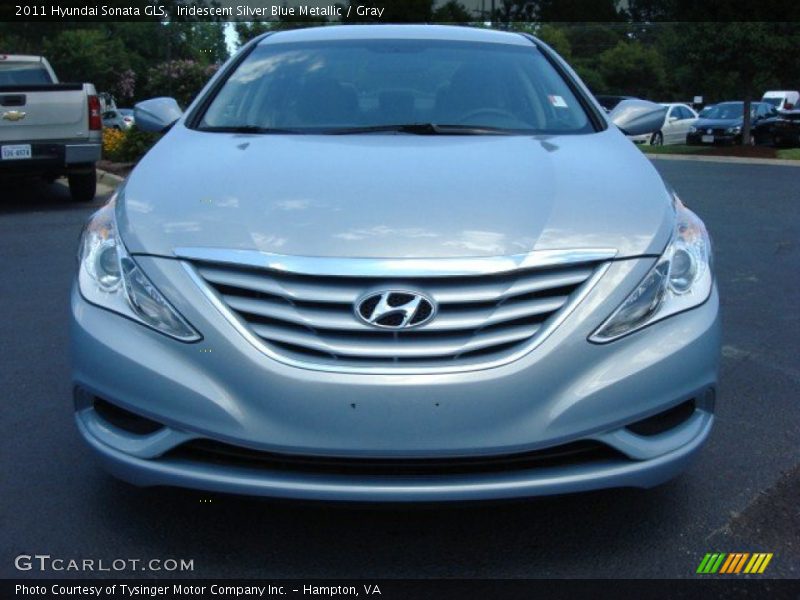 Iridescent Silver Blue Metallic / Gray 2011 Hyundai Sonata GLS