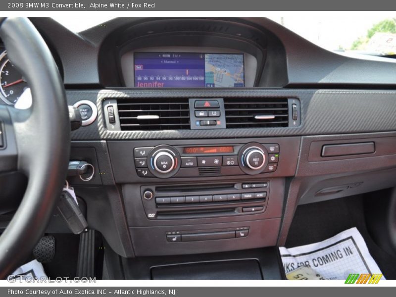 Alpine White / Fox Red 2008 BMW M3 Convertible