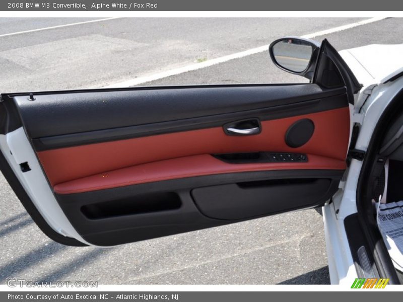 Alpine White / Fox Red 2008 BMW M3 Convertible
