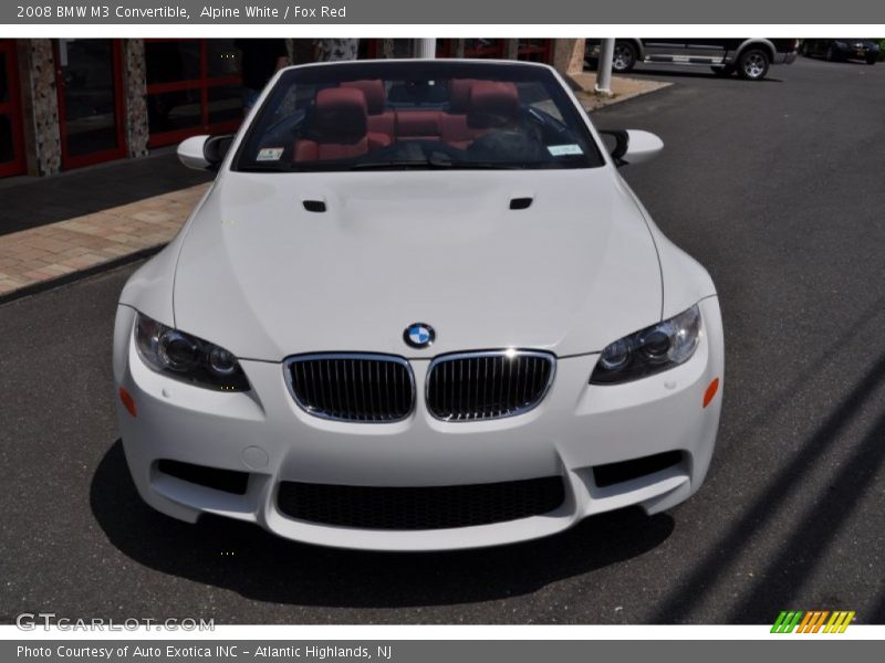 Alpine White / Fox Red 2008 BMW M3 Convertible