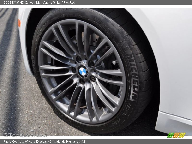 Alpine White / Fox Red 2008 BMW M3 Convertible