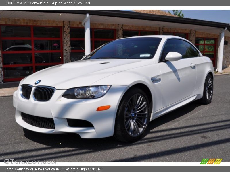 Alpine White / Fox Red 2008 BMW M3 Convertible
