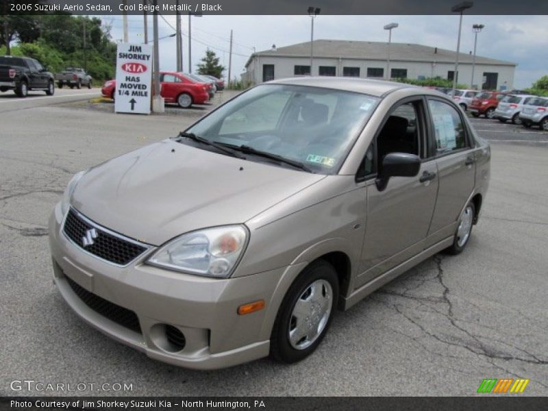 Cool Beige Metallic / Black 2006 Suzuki Aerio Sedan