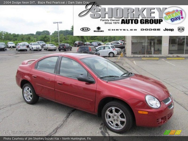 Blaze Red Pearlcoat / Dark Slate Gray 2004 Dodge Neon SXT