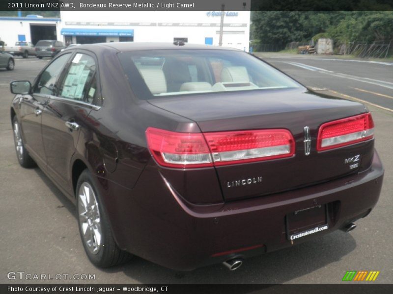 Bordeaux Reserve Metallic / Light Camel 2011 Lincoln MKZ AWD