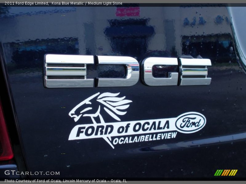Kona Blue Metallic / Medium Light Stone 2011 Ford Edge Limited