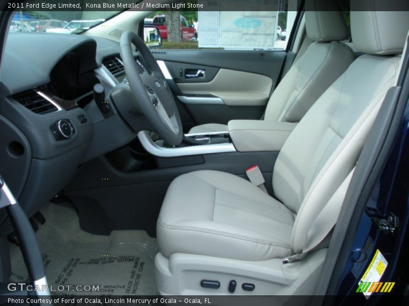 Kona Blue Metallic / Medium Light Stone 2011 Ford Edge Limited