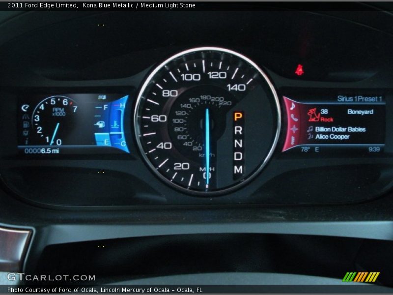 Kona Blue Metallic / Medium Light Stone 2011 Ford Edge Limited