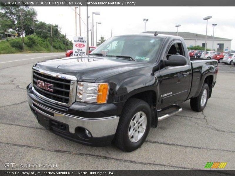 Carbon Black Metallic / Ebony 2009 GMC Sierra 1500 SLE Regular Cab 4x4