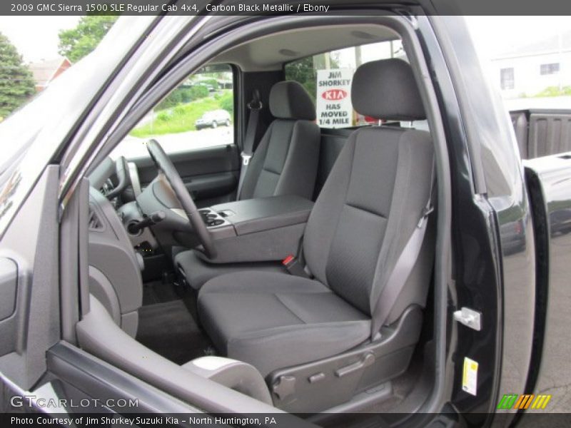  2009 Sierra 1500 SLE Regular Cab 4x4 Ebony Interior