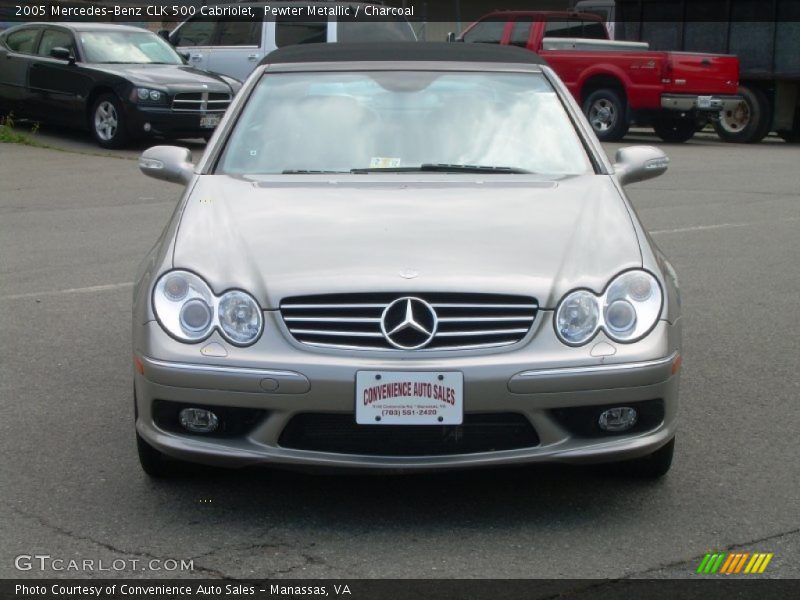 Pewter Metallic / Charcoal 2005 Mercedes-Benz CLK 500 Cabriolet