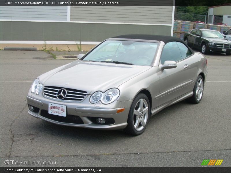 Pewter Metallic / Charcoal 2005 Mercedes-Benz CLK 500 Cabriolet