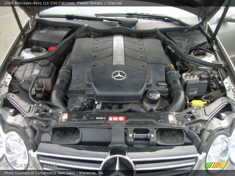  2005 CLK 500 Cabriolet Engine - 5.0L SOHC 24V V8